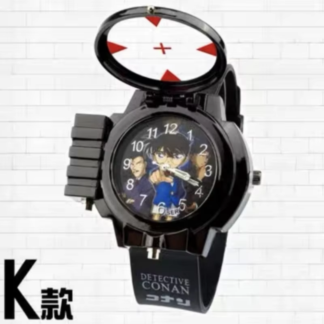 Next was a watch from one of my favorite anime. It's originally a stun or tranquilizer in the show/manga, but there are laser pointer versions out there sold as toys or fan merchandise, so I thought I could definitely work with a design around that.